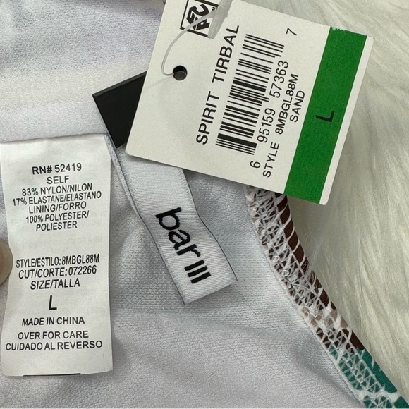 NWT Bar III High Neck Cutout Bikini Top size Large - Picture 7 of 8